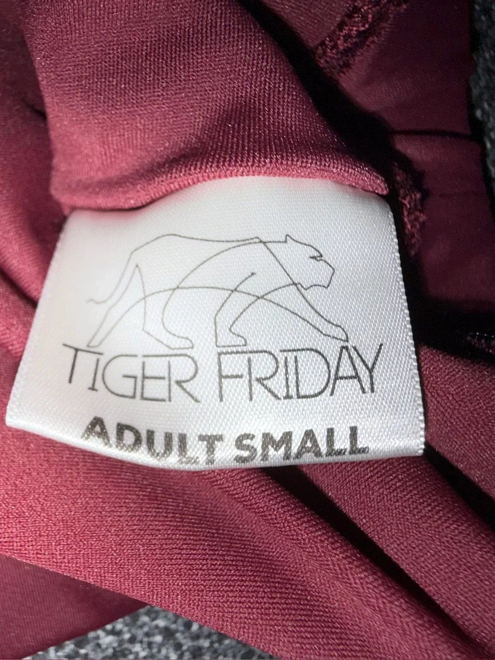 Tiger Friday Dance Bra Crop Top Red Size Adult Small